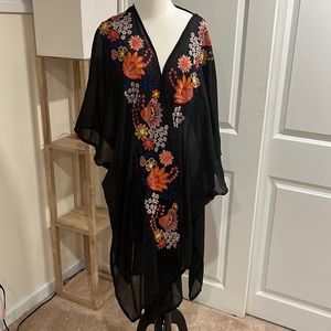 Vintage Betsey Johnson Embroidered Coverup